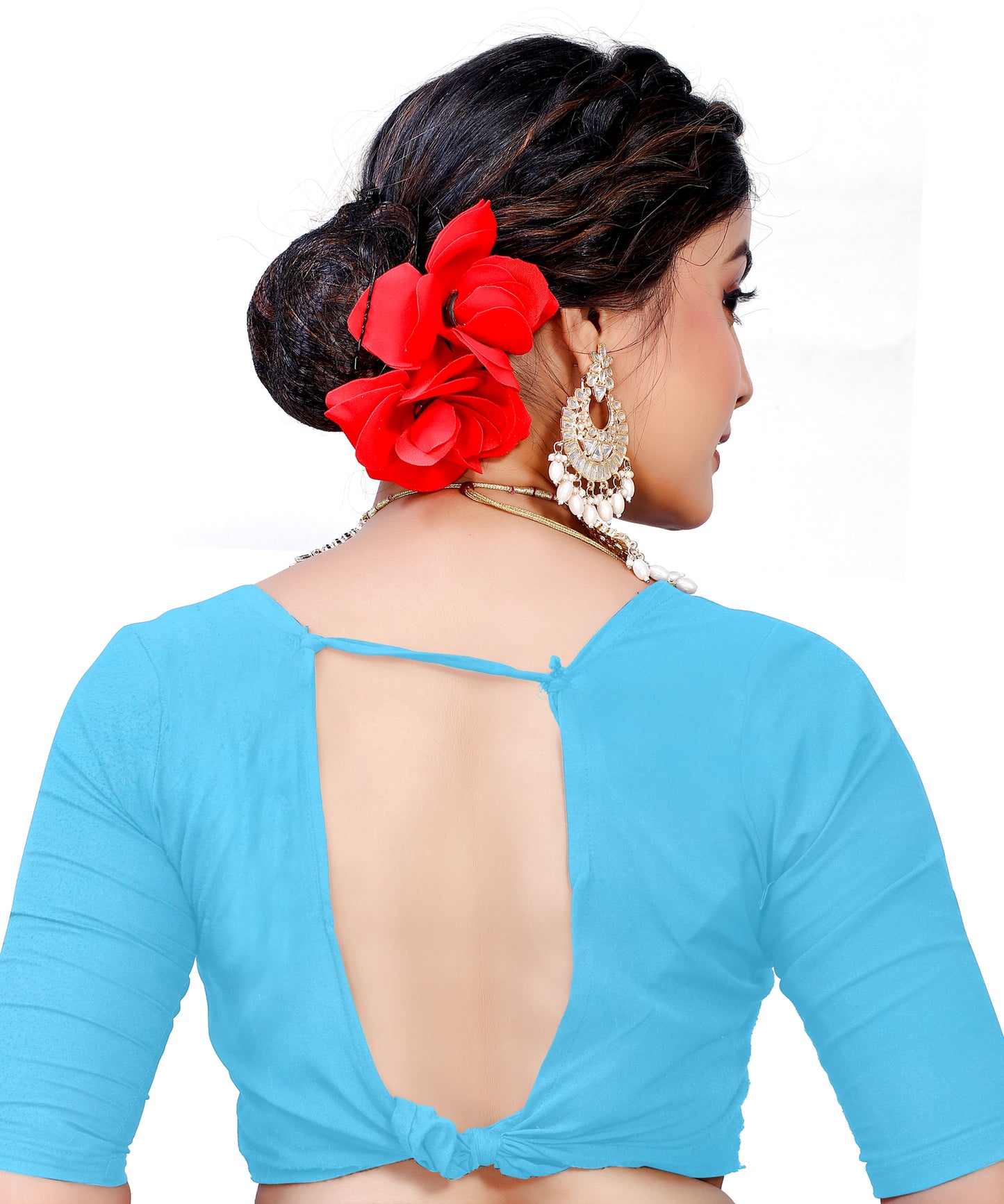 Owl Sky Kanjivaram Cotton Silk Saree for Women with Zari Border | Traditional Indian Saree with Unstitched Blouse Piece | Lightweight Festival Wear Saree | Elegant Soft Cotton Silk Saree Sky Blue