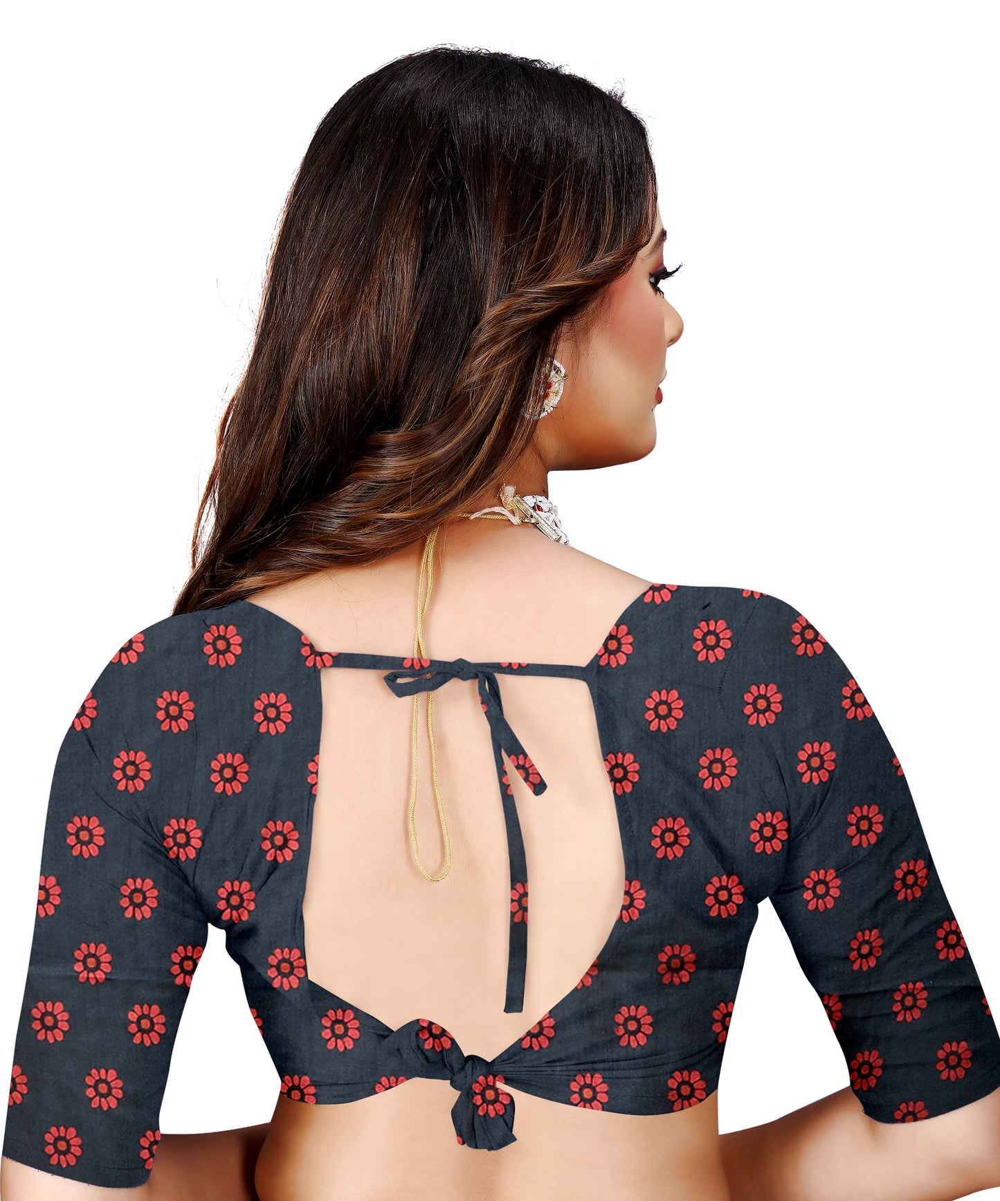 OWLSKY, SASSY & STYLO Women's Trendy Blended Silk Saree with Kalamkari Pallu & Designer Border | Festive Traditional Saree for Women | Traditional floral Motif | Saree With Unstitched Blouse Blue