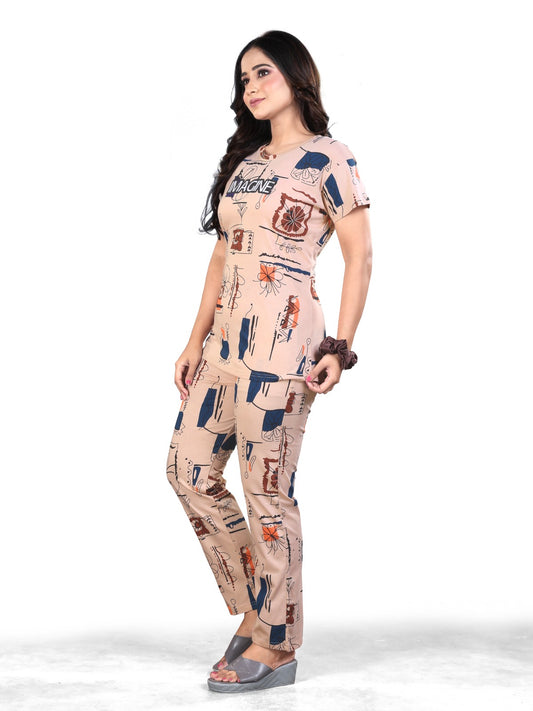 Premium Hosiery Cotton Stylish Co-ord Set for Women