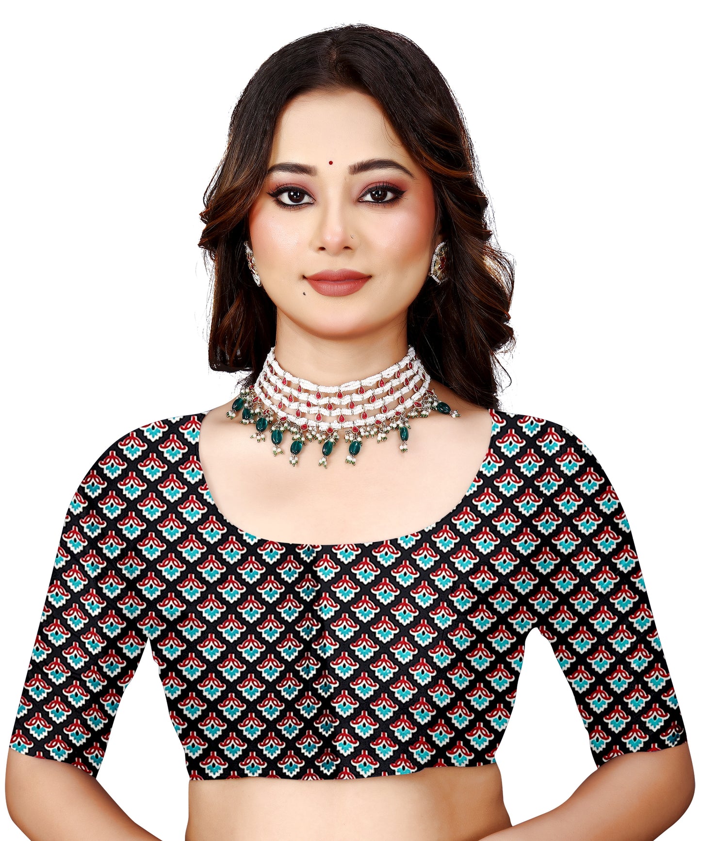 OWLSKY, SASSY & STYLO Womens Japan Satin Saree with Foil Print | Traditional Printed Saree with Unstitched Blouse | Festive Wear Saree for Women | Ethnic Designer Saree Red