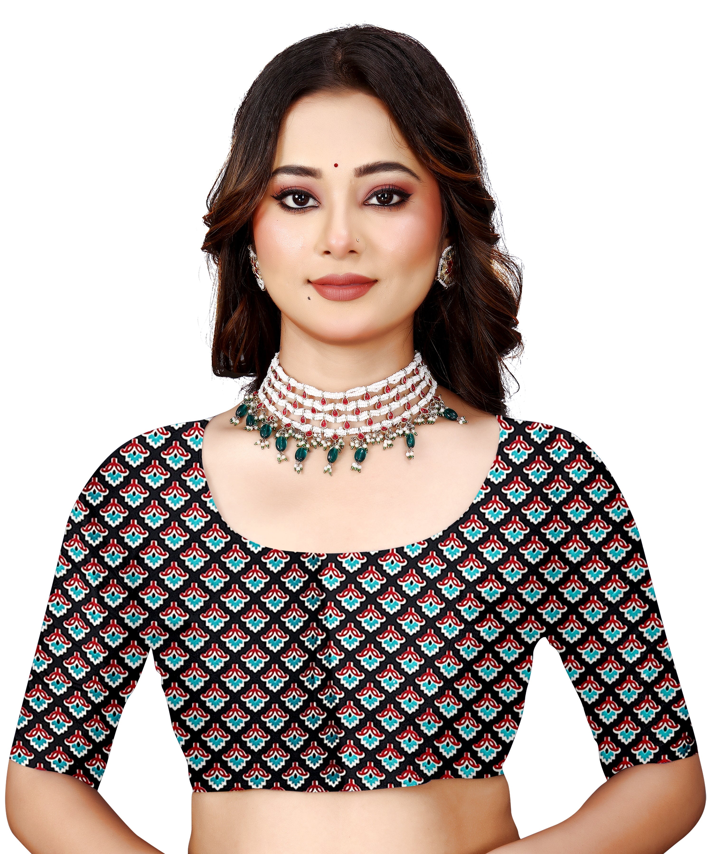 OWLSKY, SASSY & STYLO Womens Japan Satin Saree with Foil Print | Traditional Printed Saree with Unstitched Blouse | Festive Wear Saree for Women | Ethnic Designer Saree Red