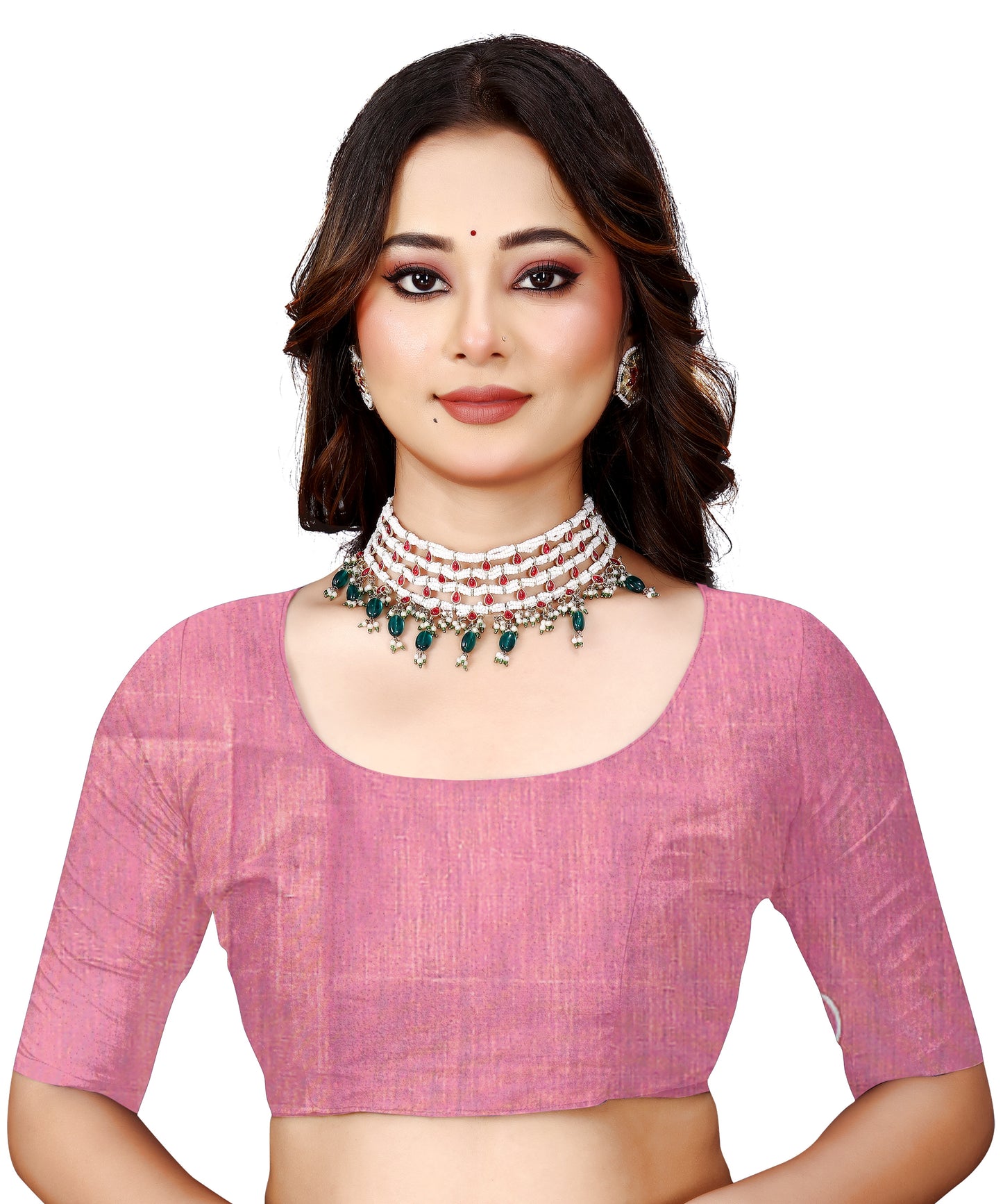 OWLSKY, SASSY & STYLO Jacquard Saree for Women | Elegant Weaving Work | Jacquard Silk Saree with Unstitched Blouse for Women | Unique Digital Pallu Art Pink