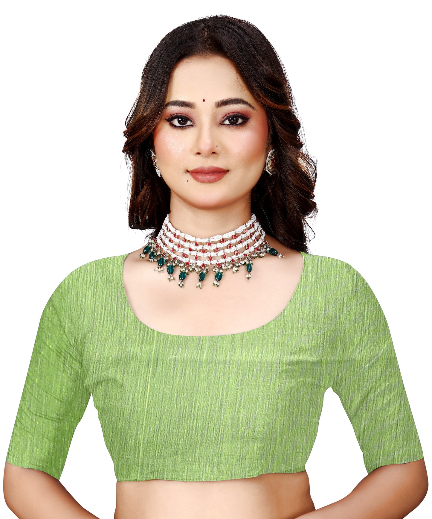 OWLSKY, SASSY & STYLO Jacquard Saree for Women | Elegant Weaving Work | Jacquard Silk Saree with Unstitched Blouse for Women | Unique Digital Pallu Art Green