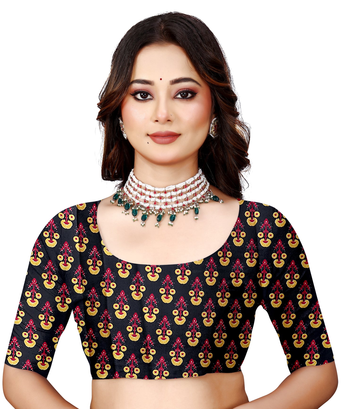 OWLSKY, SASSY & STYLO Womens Japan Satin Saree with Foil Print | Traditional Printed Saree with Unstitched Blouse | Festive Wear Saree for Women | Ethnic Designer Saree Brown