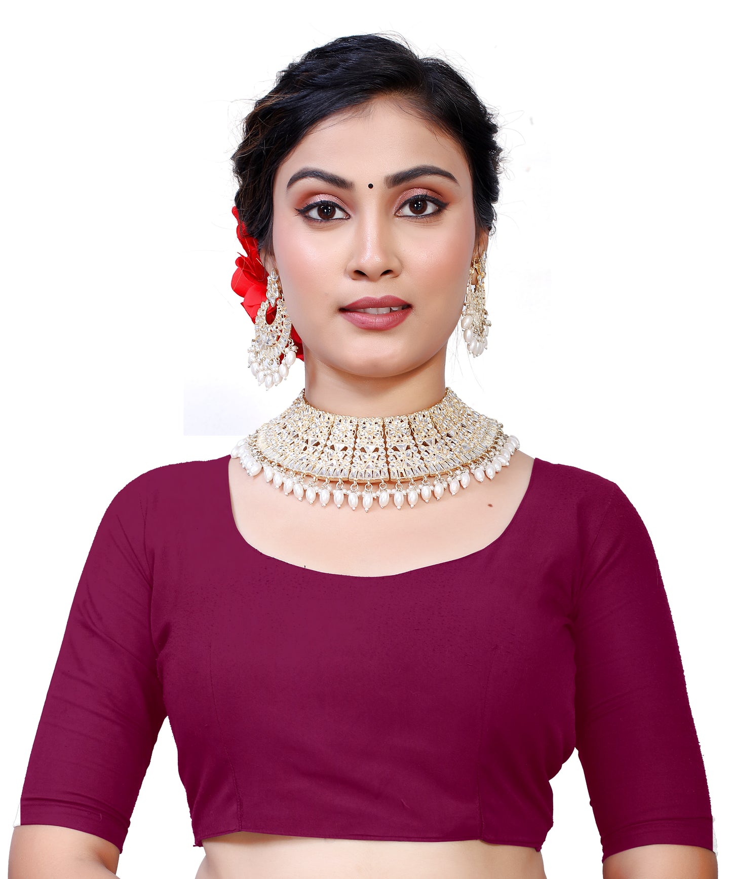 Owl Sky Kanjivaram Cotton Silk Saree for Women with Zari Border | Traditional Indian Saree with Unstitched Blouse Piece | Lightweight Festival Wear Saree | Elegant Soft Cotton Silk Saree Magenta