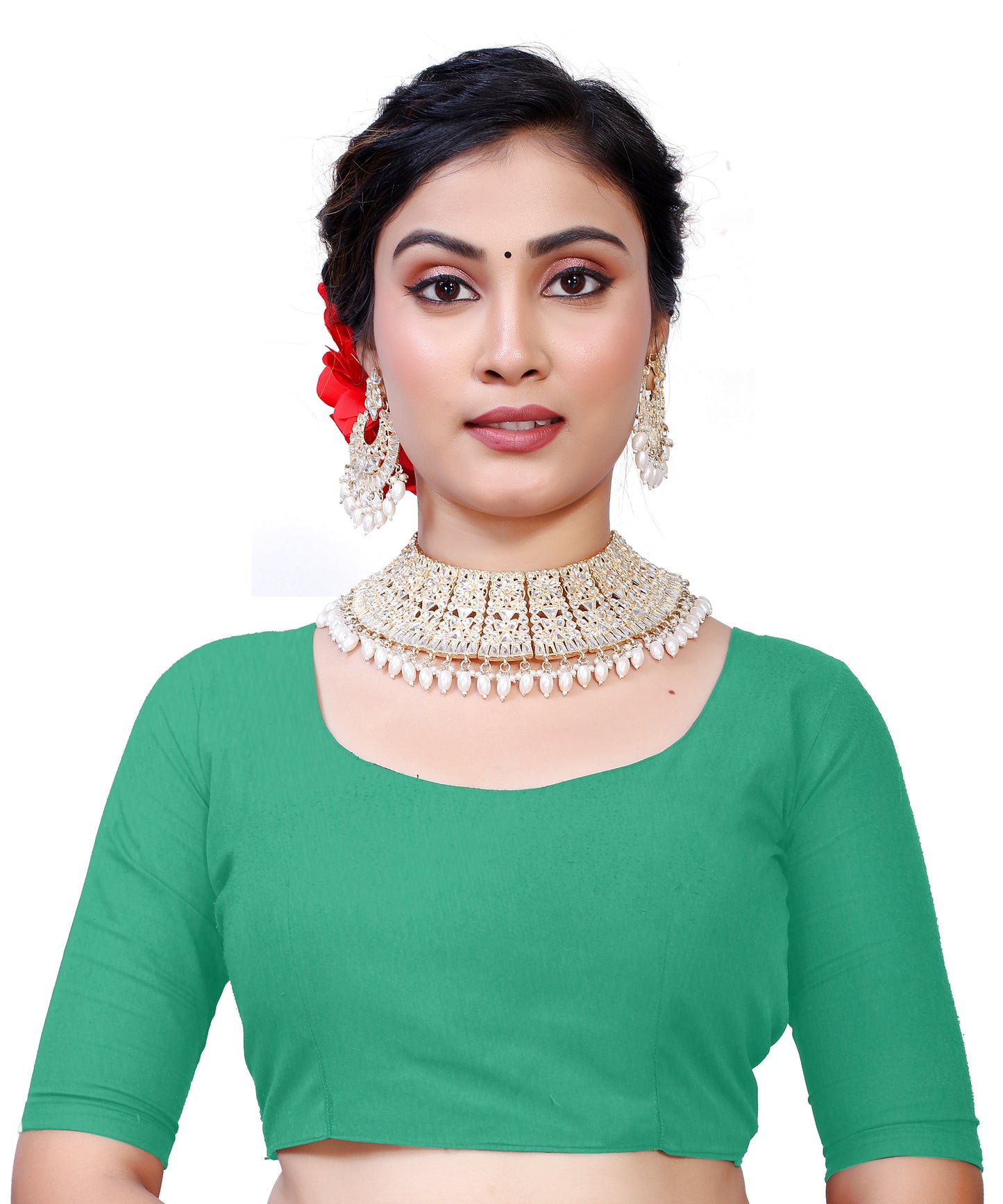 Owl Sky Kanjivaram Cotton Silk Saree for Women with Zari Border | Traditional Indian Saree with Unstitched Blouse Piece | Lightweight Festival Wear Saree | Elegant Soft Cotton Silk Saree Parrot Green