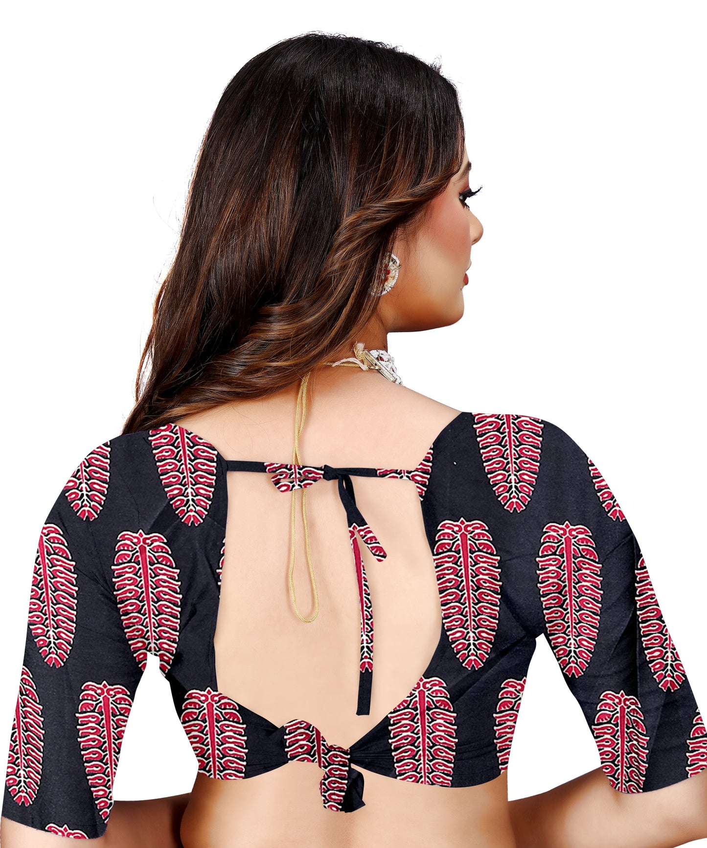 OWLSKY, SASSY & STYLO Womens Japan Satin Saree with Foil Print | Traditional Printed Saree with Unstitched Blouse | Festive Wear Saree for Women | Ethnic Designer Saree Dark Purple