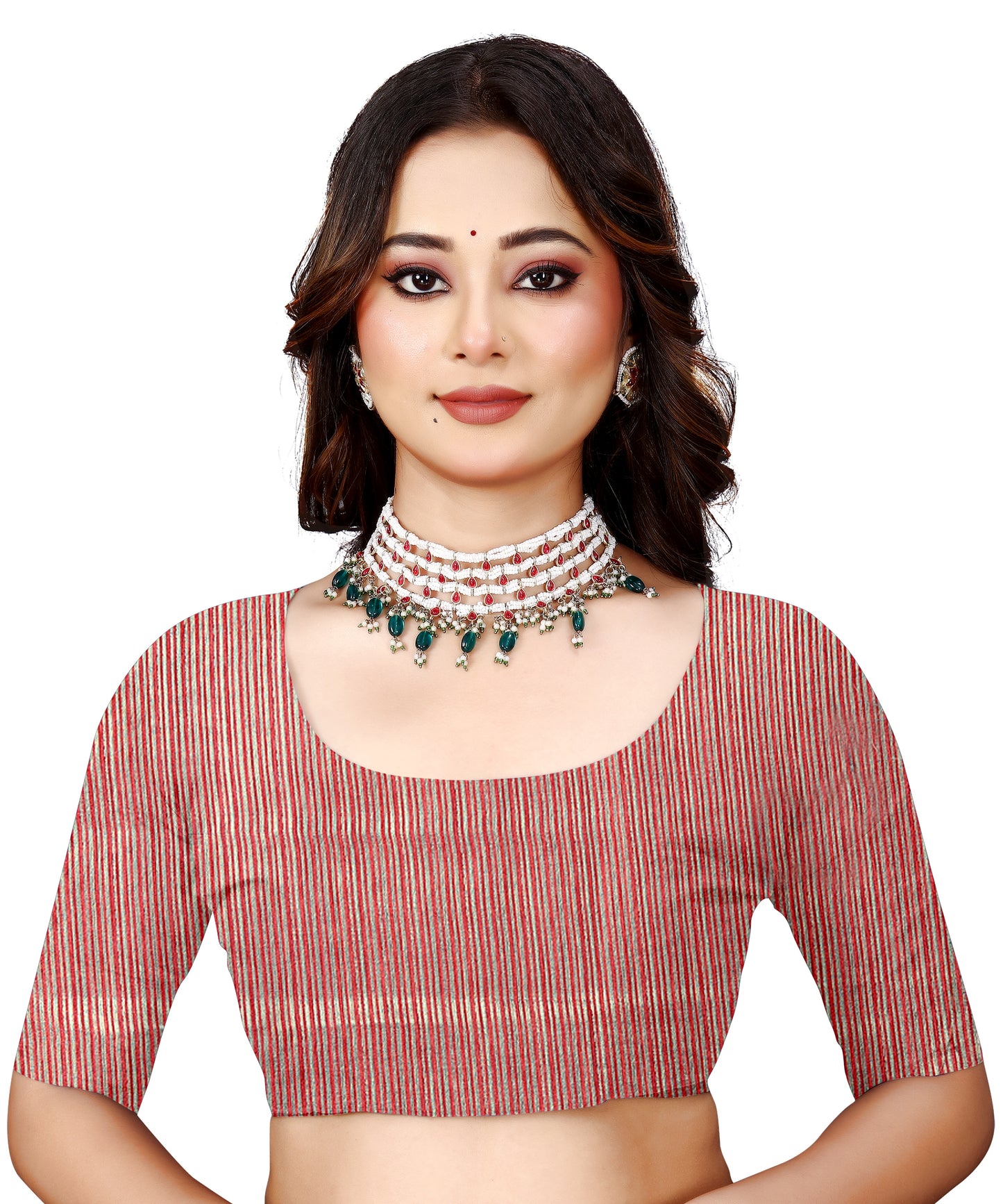 OWLSKY, SASSY & STYLO Women's Latest Elegant Linen Saree Foil Print work with Unstitched Blouse | Traditional Festive Collection Rose Pink