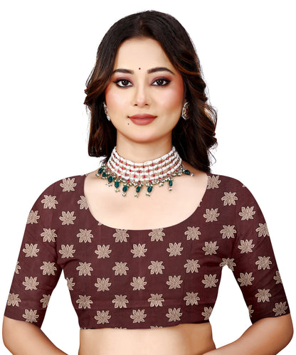 OWLSKY, SASSY & STYLO Women's Trendy Blended Silk Saree with Kalamkari Pallu & Designer Border | Festive Traditional Saree for Women | Traditional floral Motif | Saree With Unstiched Blouse Rani Pink