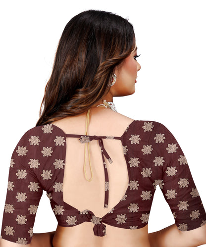 OWLSKY, SASSY & STYLO Women's Trendy Blended Silk Saree with Kalamkari Pallu & Designer Border | Festive Traditional Saree for Women | Traditional floral Motif | Saree With Unstiched Blouse Rani Pink