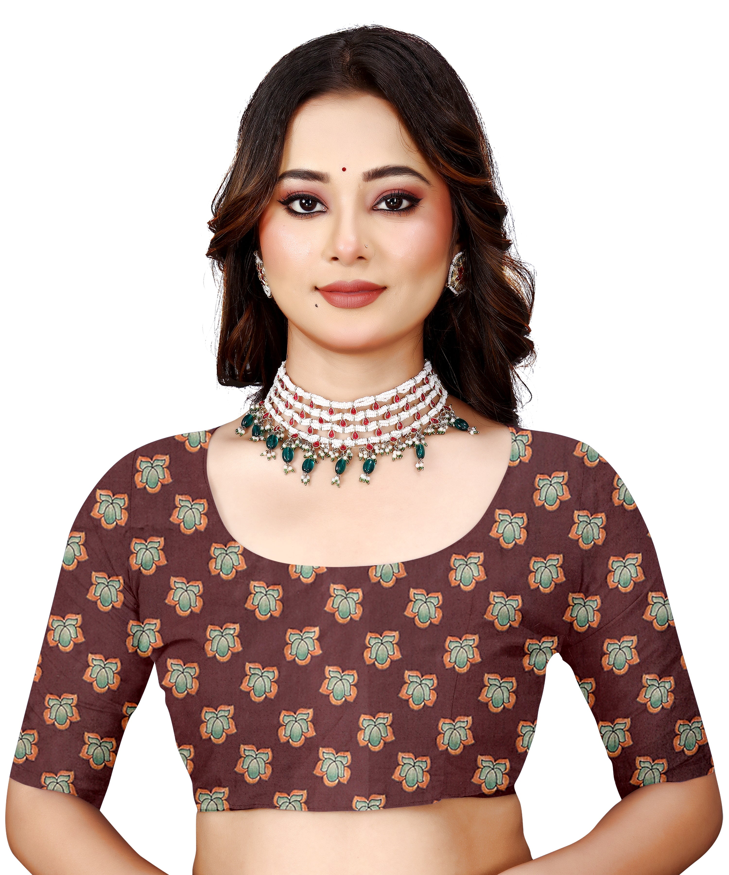 OWLSKY, SASSY & STYLO Women's Trendy Blended Silk Saree with Kalamkari Pallu & Designer Border | Festive Traditional Saree for Women | Traditional floral Motif | Saree With Unstiched Blouse Olive Green