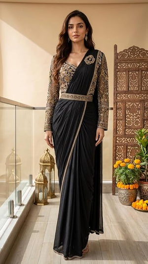 Black With Gold