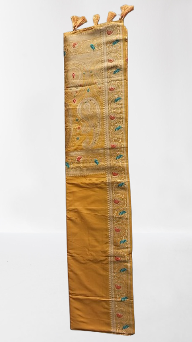 OWLSKY, SASSY & STYLO Women’s Patola Silk Saree with Unstitched Blouse | Woven Ethnic Design | Dual Tone Traditional Saree | Festive, Casual & Office Wear