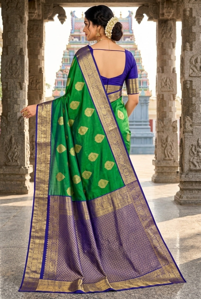 Emerald Green & Royal Blue