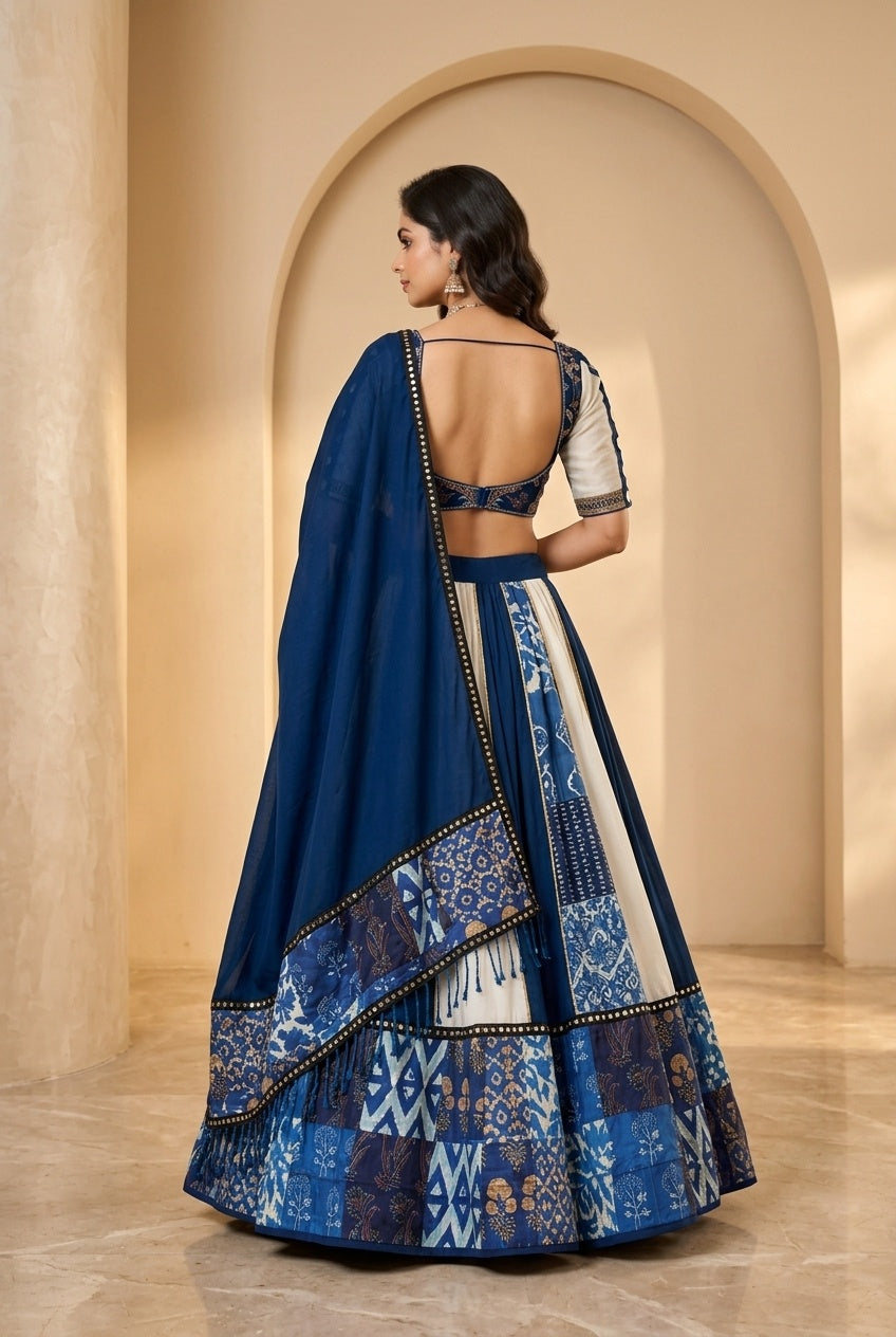 Owlsky Navratri Designer Ghaghra Choli With Dupatta