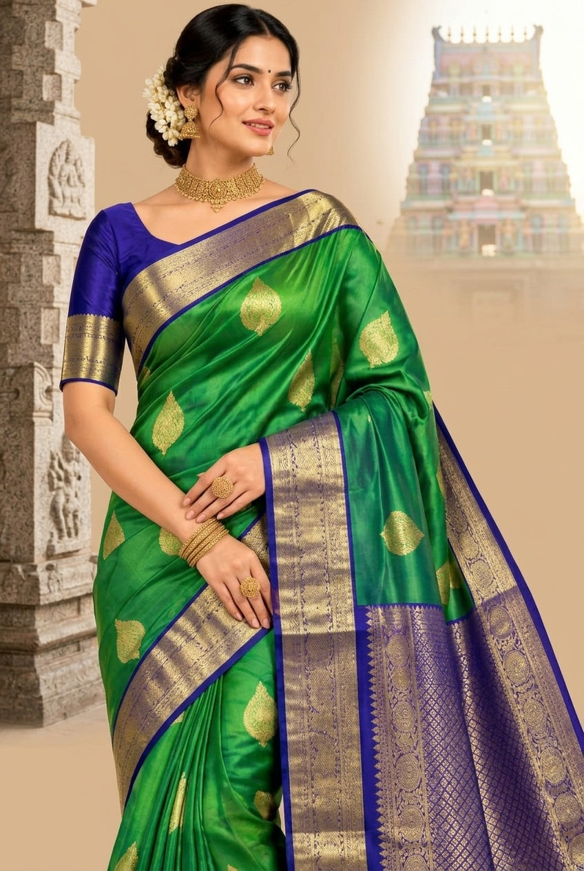 Emerald Green & Royal Blue