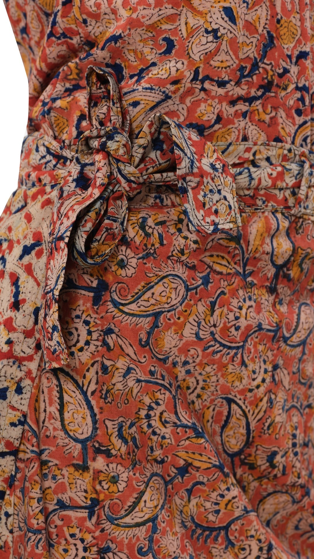 Owlsky Women’s Wrap Around Pure Cotton Ajrakh Print Skirt and Top – Handcrafted Print Ethnic Set for Casual, Festive & Summer Wear Brown