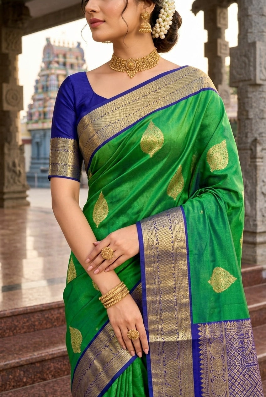 Emerald Green & Royal Blue
