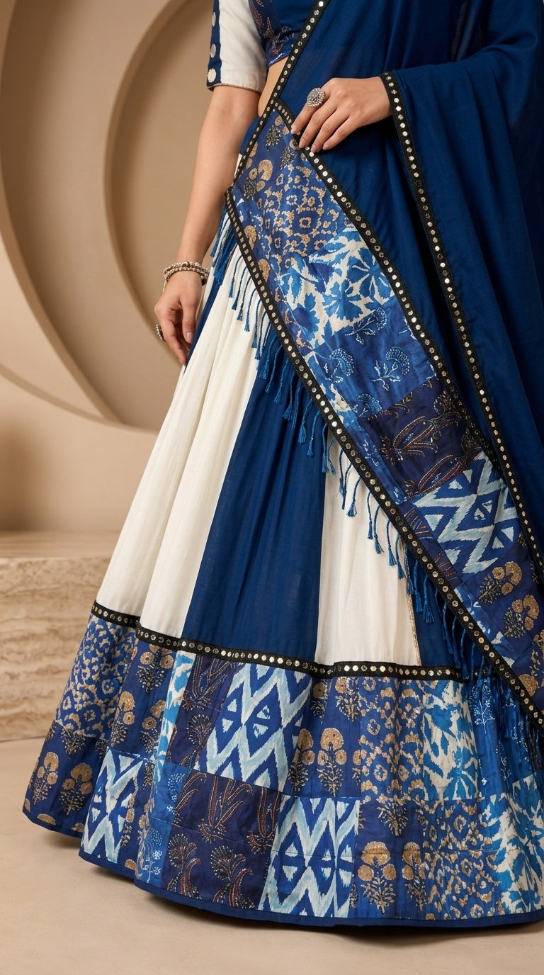 Owlsky Navratri Designer Ghaghra Choli With Dupatta