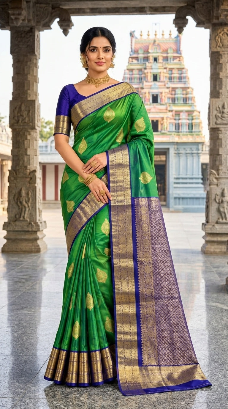 Emerald Green & Royal Blue