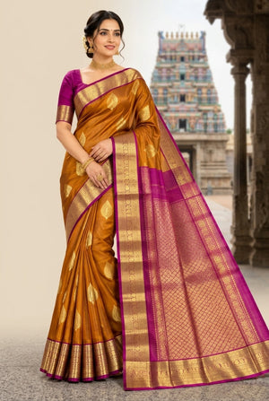 Mustard Gold & Rani Pink