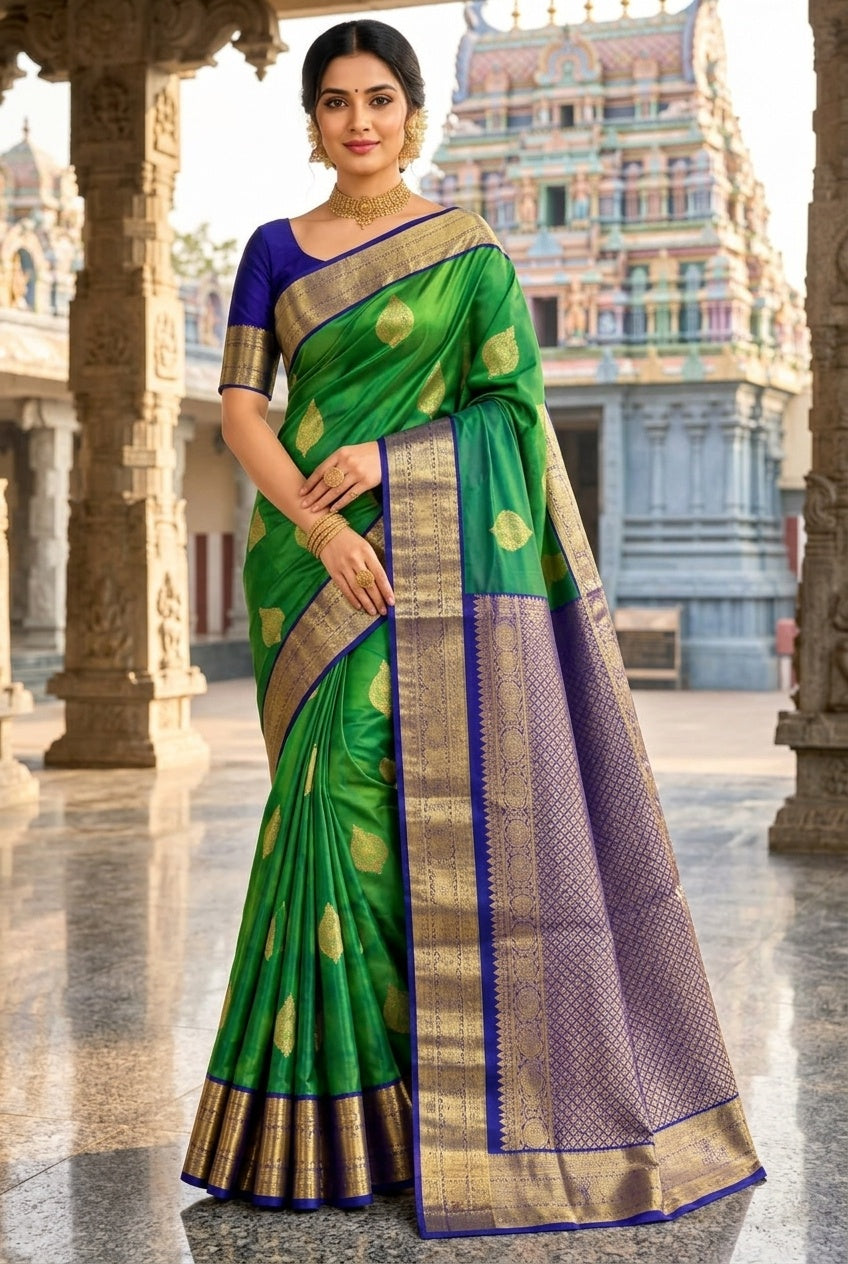 Emerald Green & Royal Blue