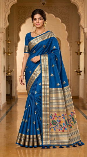 Royal Blue & Antique Gold