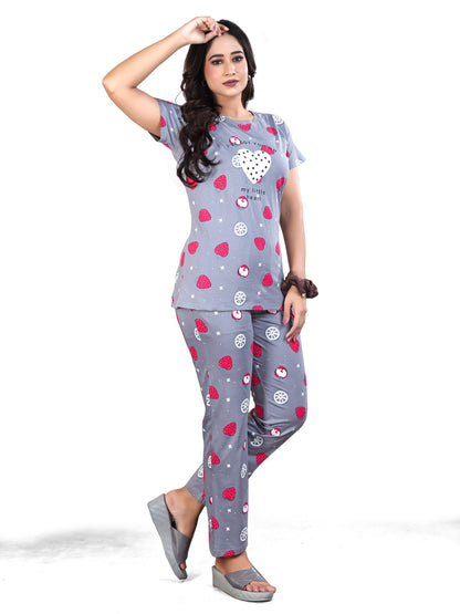 Premium Hosiery Cotton Stylish Co-ord Set for Women