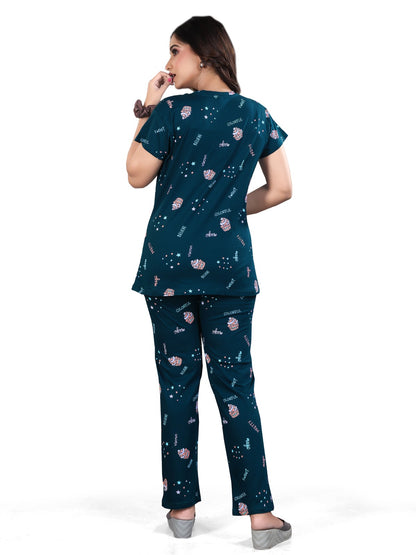 Premium Hosiery Cotton Stylish Co-ord Set for Women