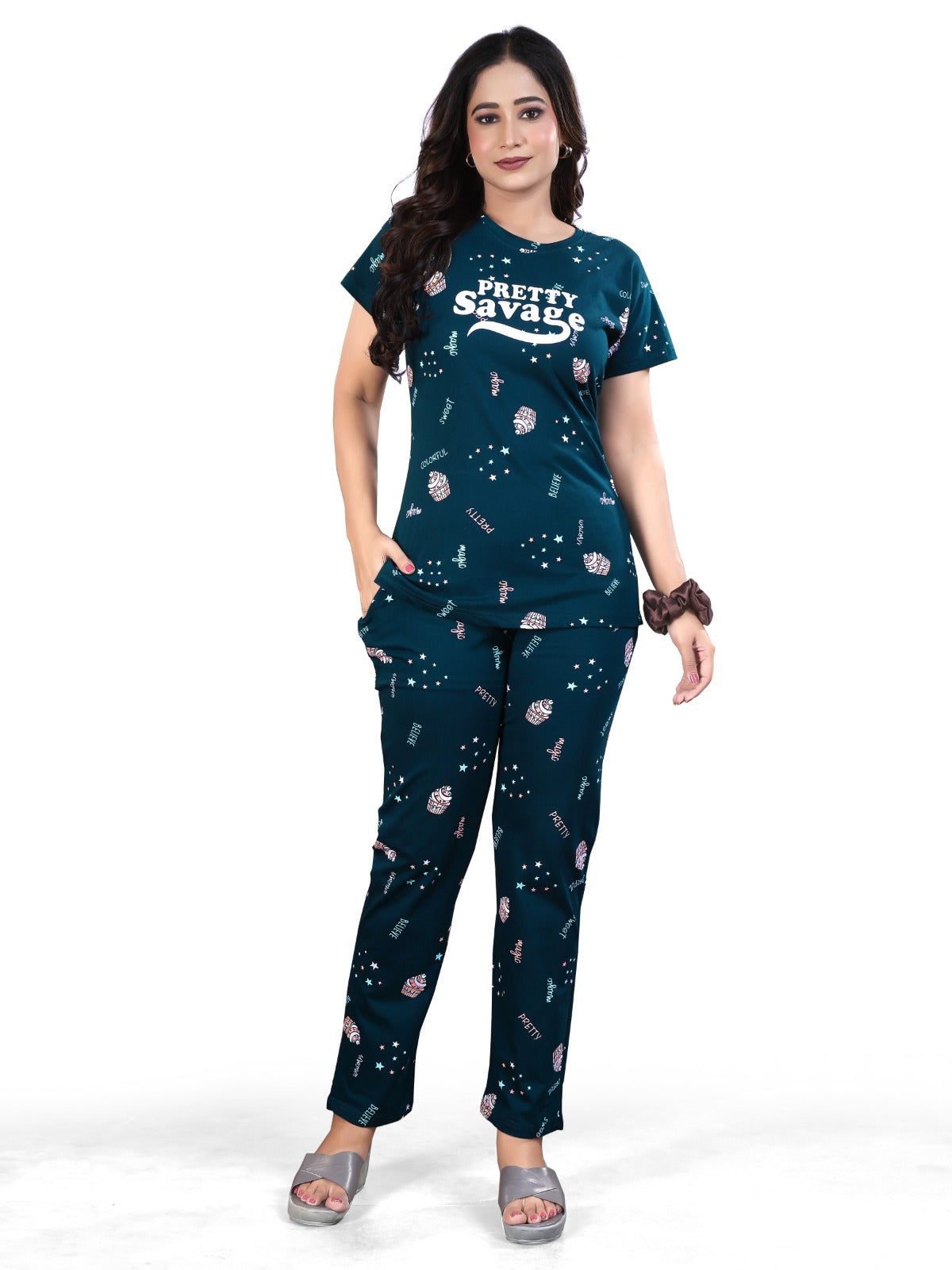 Premium Hosiery Cotton Stylish Co-ord Set for Women