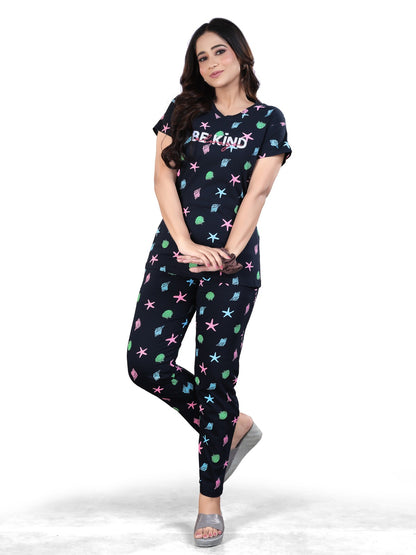 Premium Hosiery Cotton Stylish Co-ord Set for Women