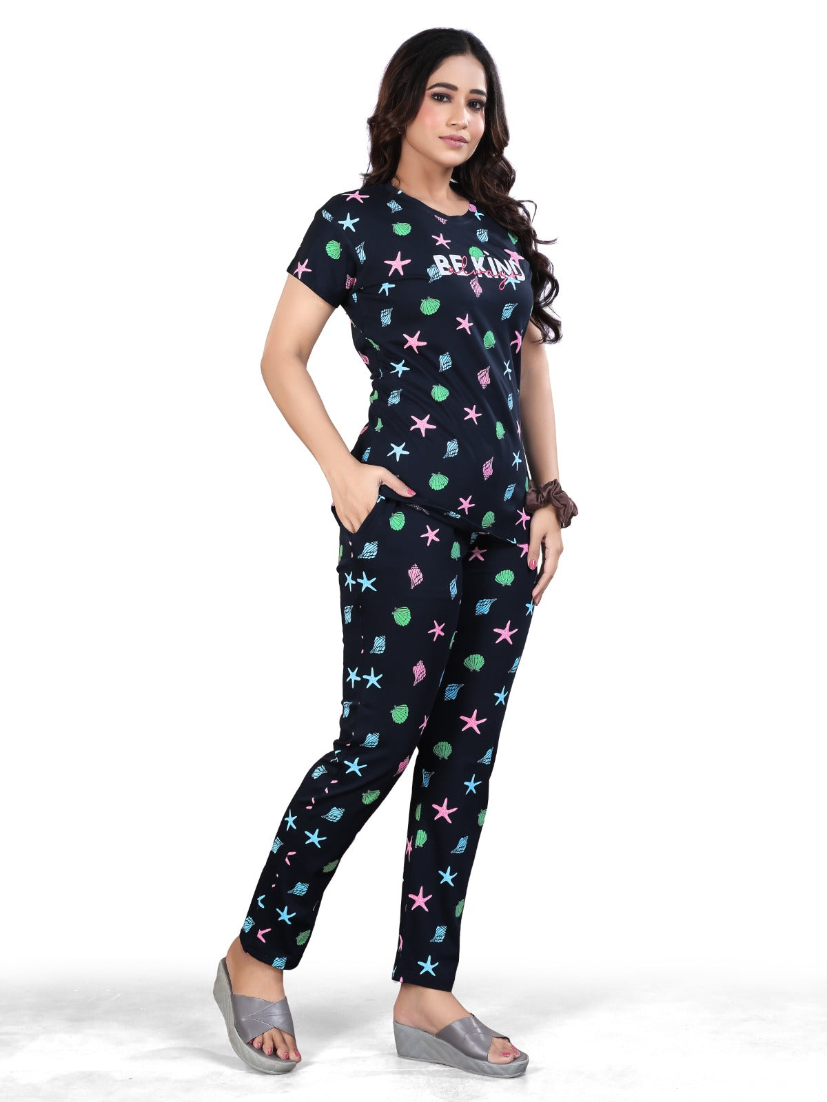 Premium Hosiery Cotton Stylish Co-ord Set for Women