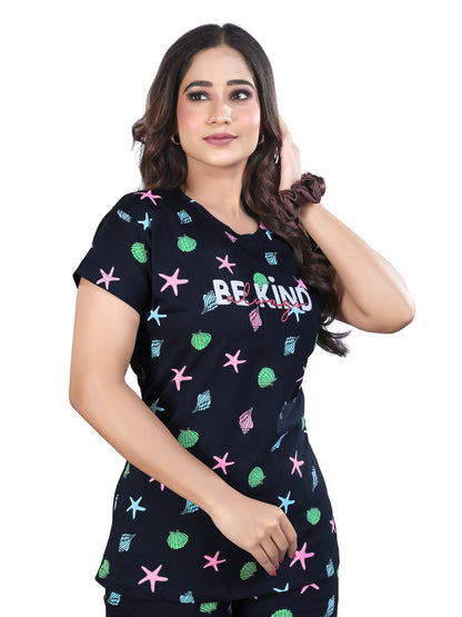 Premium Hosiery Cotton Stylish Co-ord Set for Women