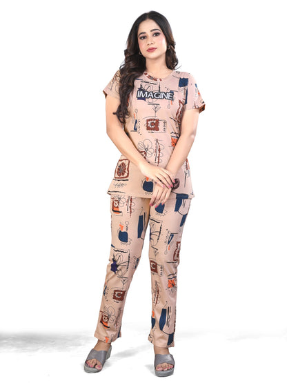 Premium Hosiery Cotton Stylish Co-ord Set for Women